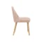 Charmant Dining Table 1.4m in Natural, White with Miranda Bench 1m and 2 Miranda Chairs in Pink - 13
