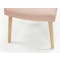 Charmant Dining Table 1.4m in Natural, White with Miranda Bench 1m and 2 Miranda Chairs in Pink - 17
