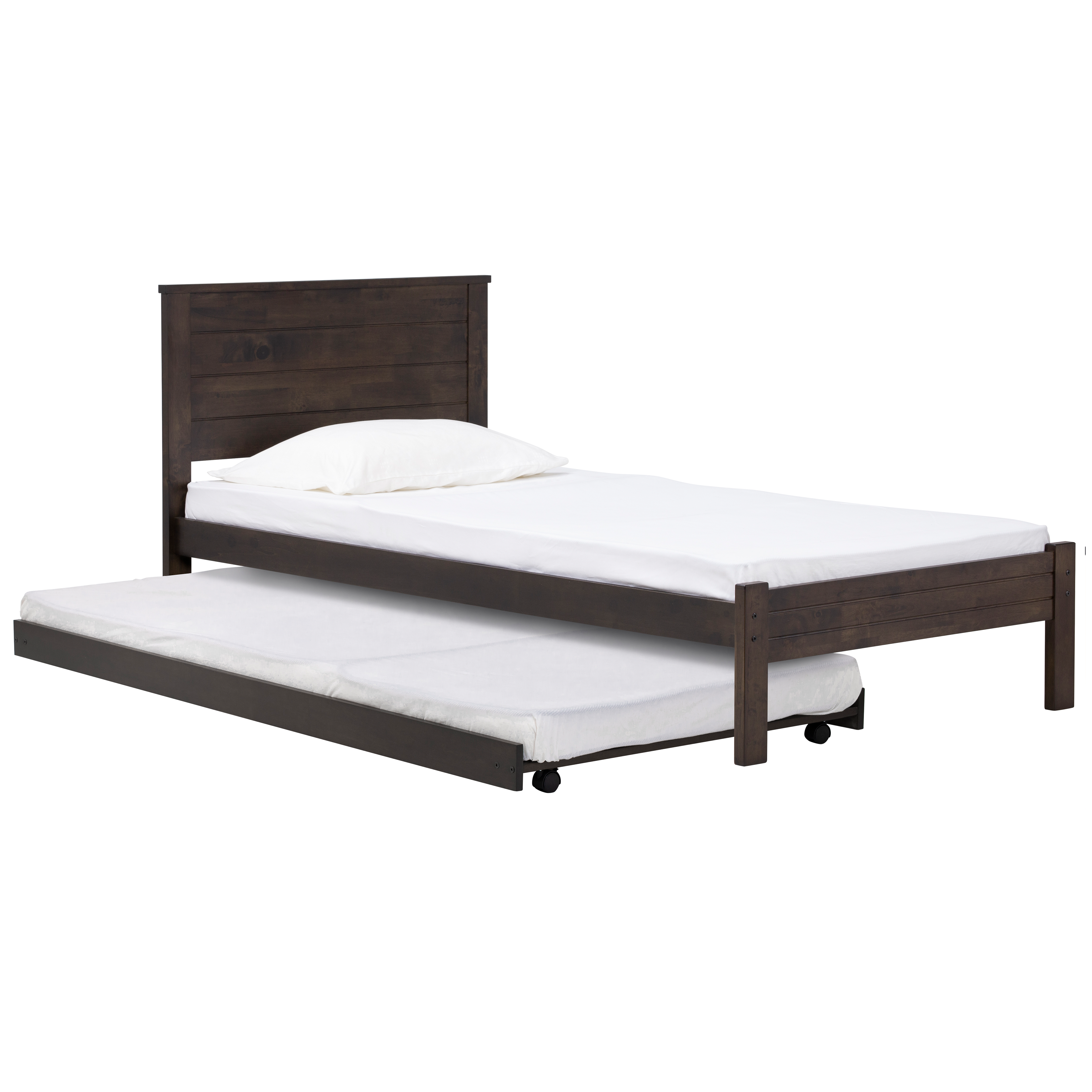 Barrett Single Trundle Bed - Dark Chestnut