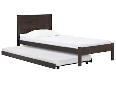 Barrett Single Trundle Bed - Dark Chestnut
