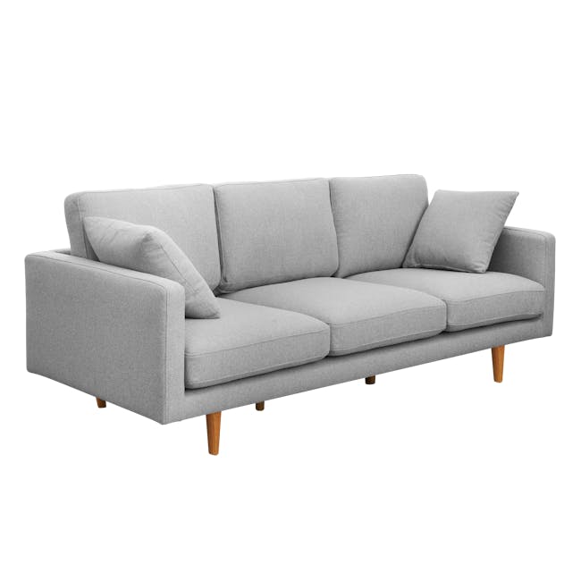 Declan 3 Seater Sofa - Oak, Ash Grey - 2