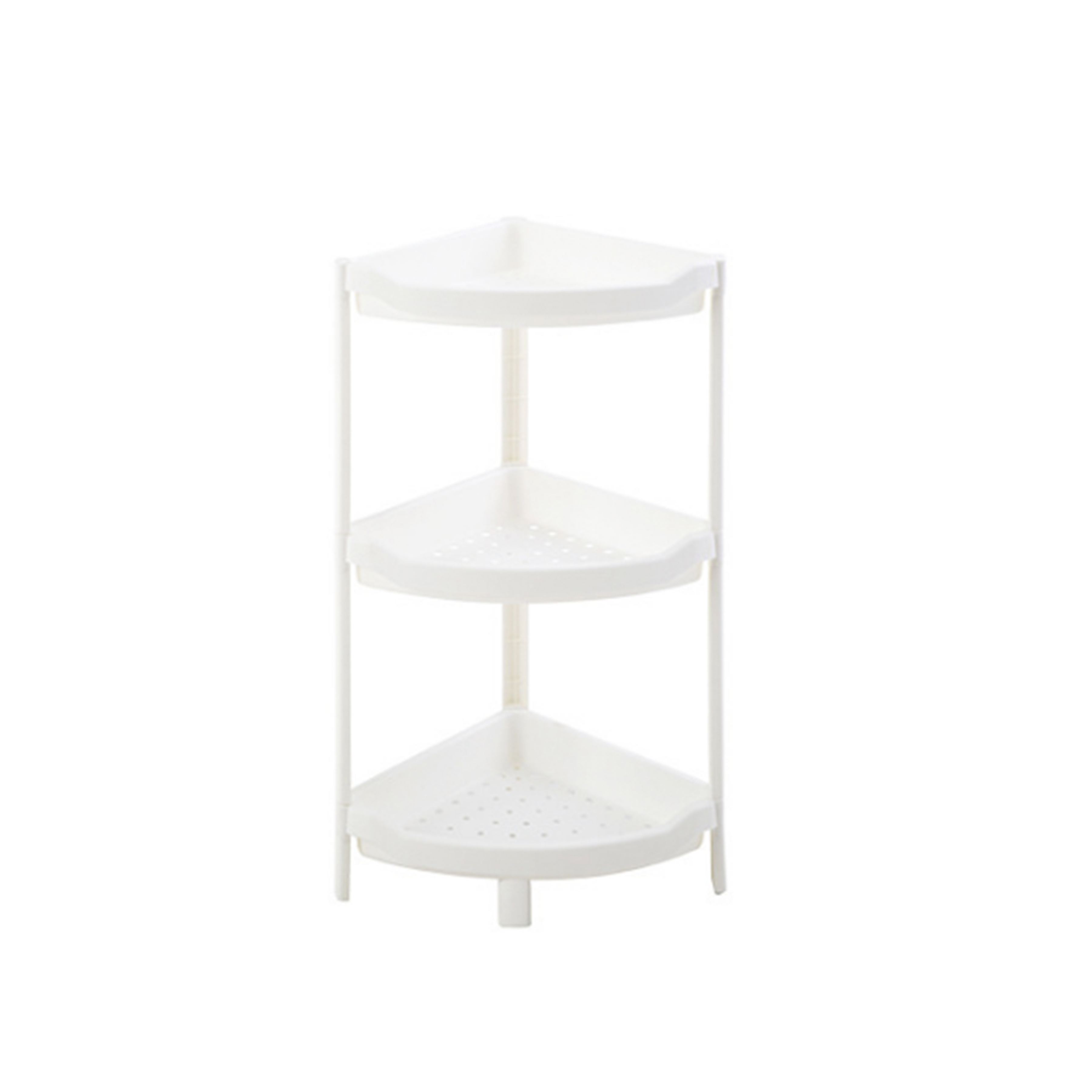 Tessa 3 Tier Corner Storage - White