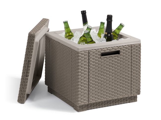 Ice Cube Cooler Table - Cappuccino - 3