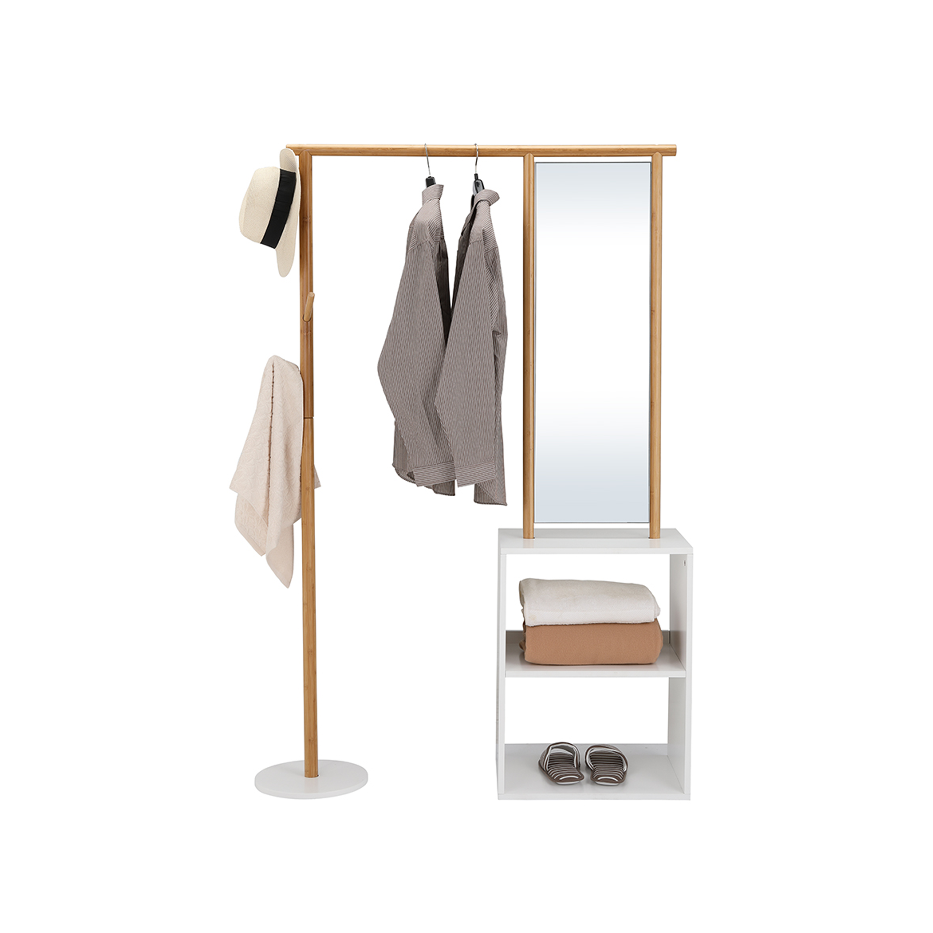 Wellie Clothes Rack with Mirror