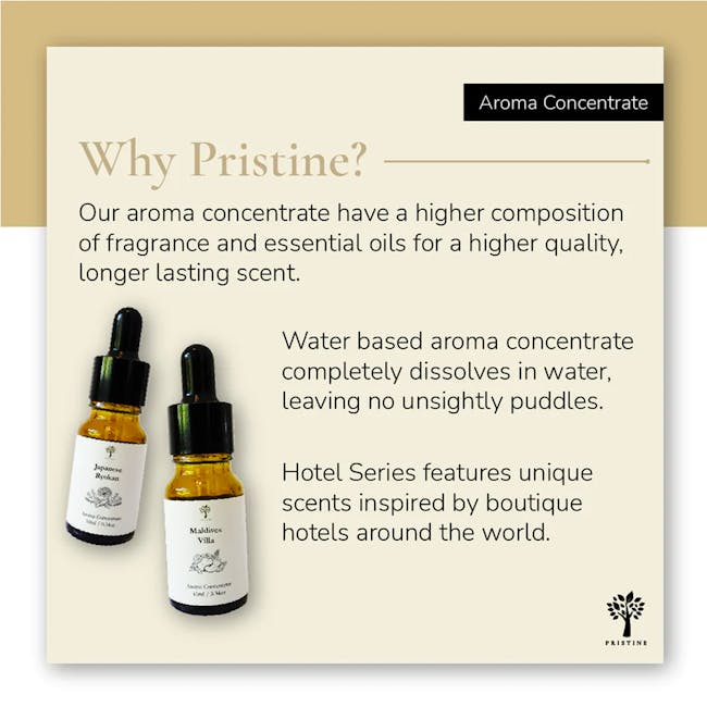 Pristine Aroma Concentrate 10ml - 4 Signature Series Bundle Pack (+ Free Humidifier) - 5