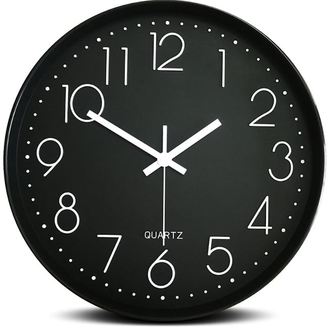 Numbera Wall Clock - Black - 2
