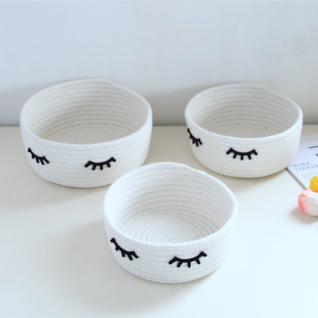 Penny Rope Basket - White - 5