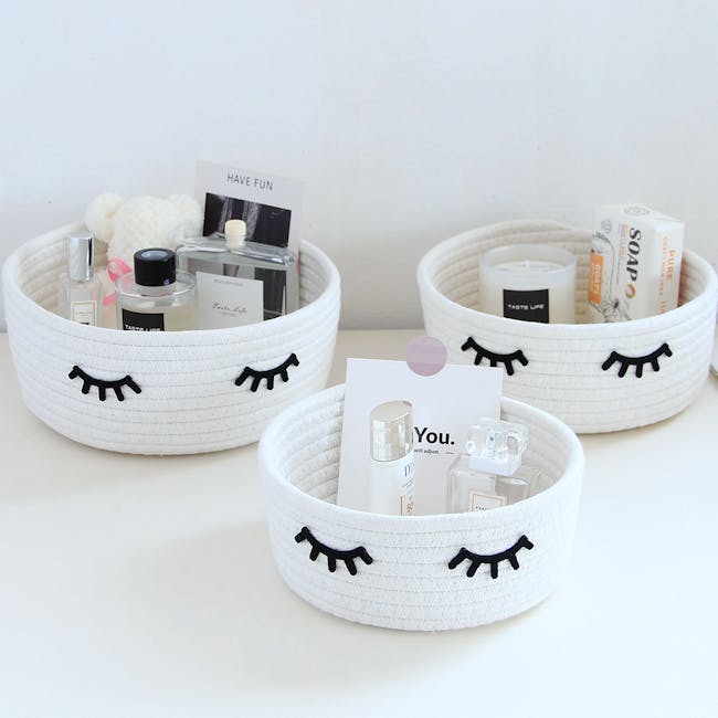 Penny Rope Basket - White - 4