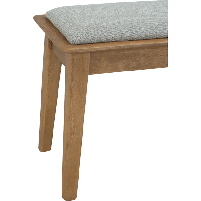 Toronto Extendable Dining Table 1.6m-2m with Toronto Bench 1.5m and 4 Toronto Cushioned Dining Chairs - 40