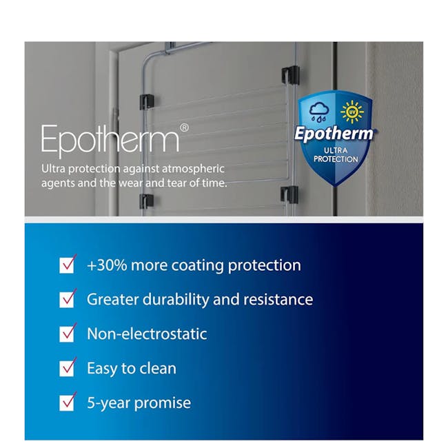 Metaltex Aliseo 3 Tier Laundry Drier - Silver - 4 - Ultra protection against atmospheric agents, Wear and tear of time, +30%