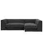 Abby L-Shaped Lounge Sofa - Granite - 0