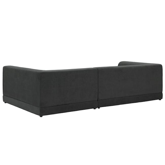 Abby L-Shaped Lounge Sofa - Granite - 5