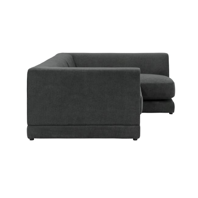 Abby L-Shaped Lounge Sofa - Granite - 4