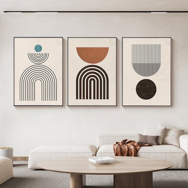 Archie Framed Canvas 30cm x 40cm - Teal - 2