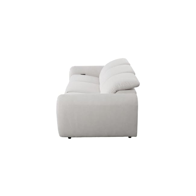 Harmony 3 Seater Power Recliner Sofa - Misty Grey (Scratch Resistant) - Zero Wall - 4 - Modern minimalist sofa, sleek