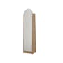 Chelsea Arched Mirror Cabinet 40x165cm - Maple - 0