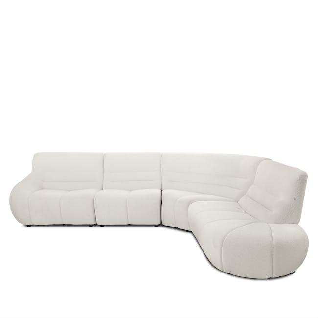 Tara 4 Seater Extended Sofa - Beige - 25