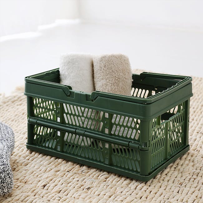 Kono Foldable Storage Basket 8L - Green - 3