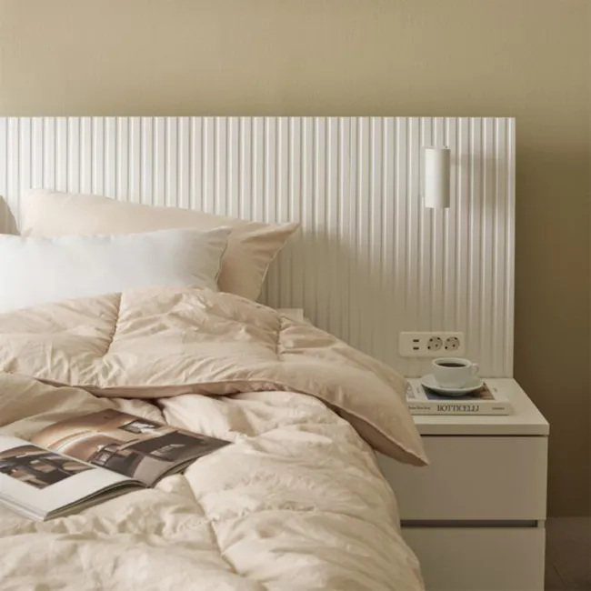 Cherne Bedside Table - White - 2