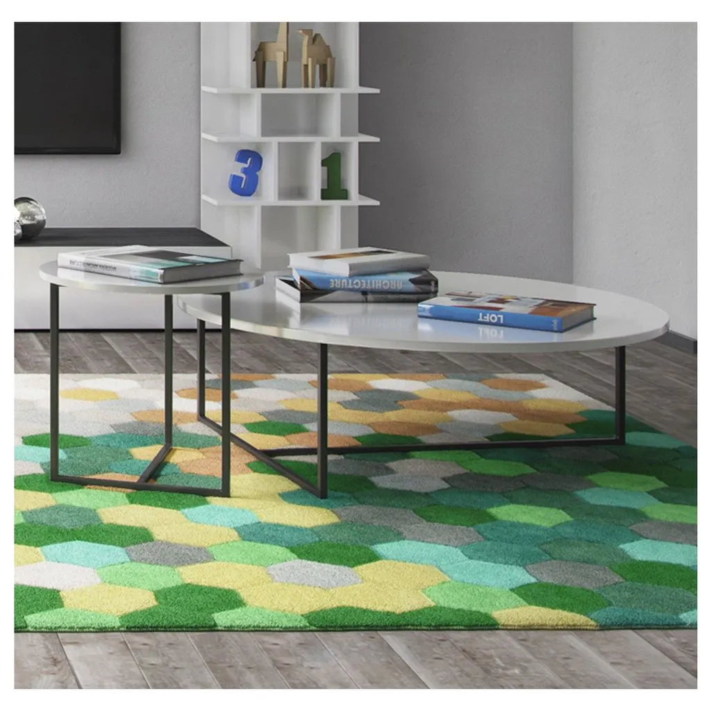 (As-is) Felicity Round Coffee Table - Black Ash, Matt Black - 9 - Modern minimalist living room, contemporary furniture