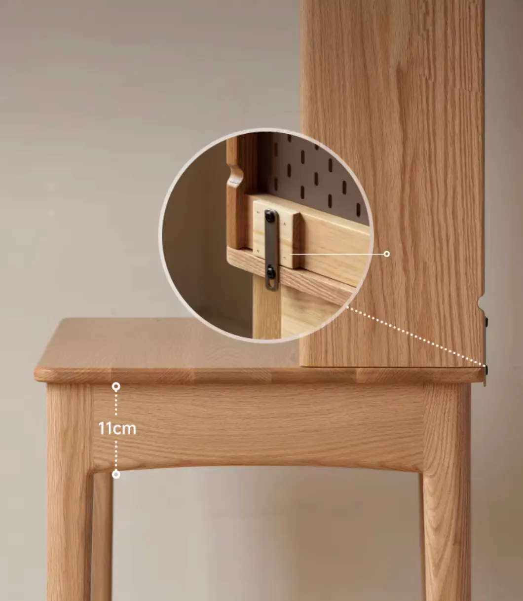 Goma Study Table with Shelf 0.8m - 7