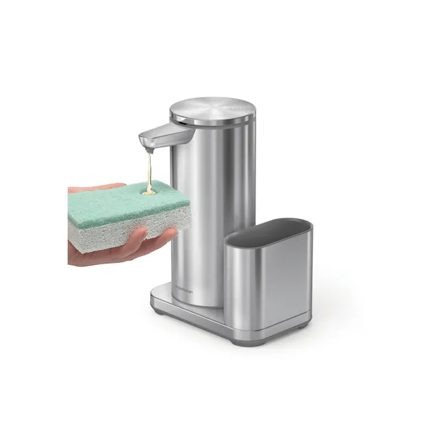 simplehuman 14oz Sensor Pump with Caddy - Brushed - 3