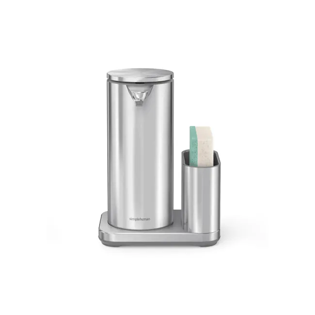 simplehuman 14oz Sensor Pump with Caddy - Brushed - 2