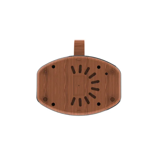 Odette Otto Series 1.5L Programmable Coffee Maker - Grey - 3 - Wooden, oval-shaped, decorative, wall hanging, ceiling mount