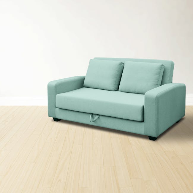 Karl 2.5 Seater Sofa Bed - Mint - 2