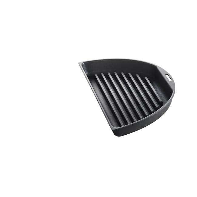 BRUNO Oval Half Grill and Flat Plates - 4