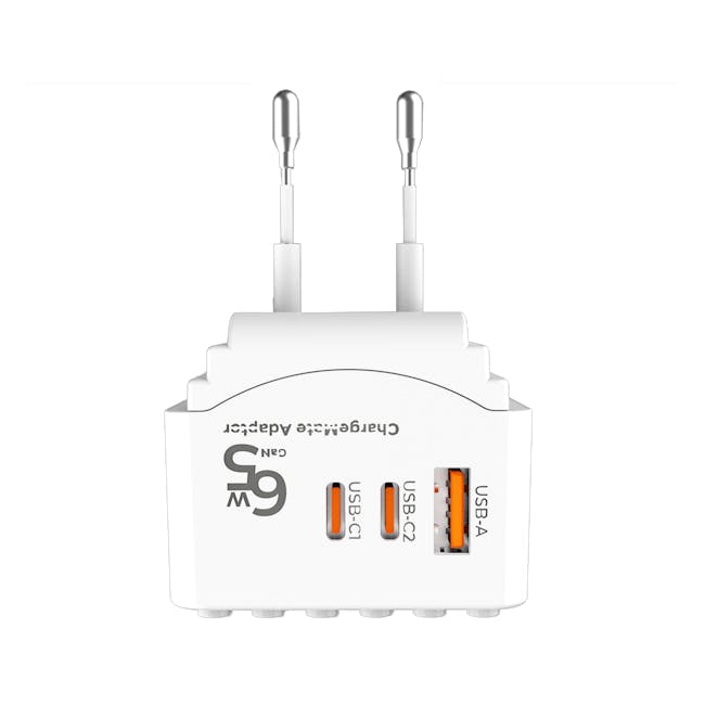 SOUNDTECH World Travel Adaptor with GaN PD65Watts USB Quick Charger (TA-865C) - 3