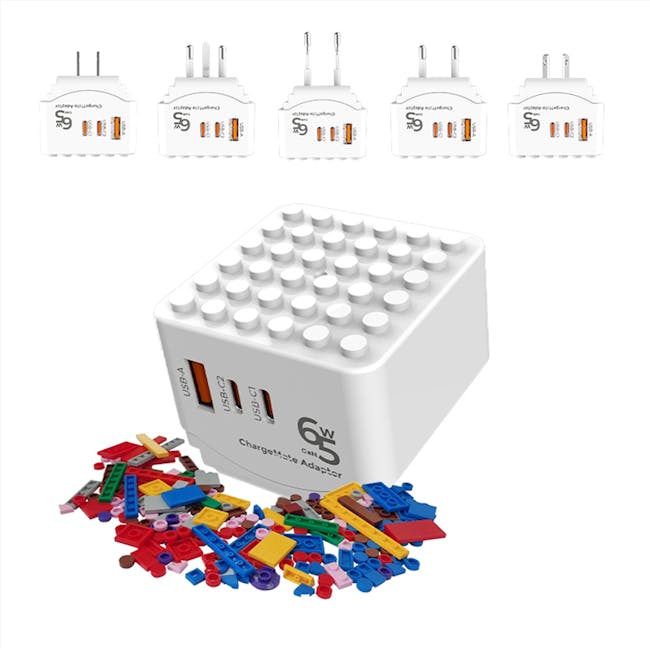 SOUNDTECH World Travel Adaptor with GaN PD65Watts USB Quick Charger (TA-865C) - 8