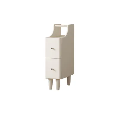 Venie Narrow Bedside Table 0.2m - White