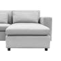 Wesley L-Shaped Sofa -  Pebble (Fully Removable Covers) - 3