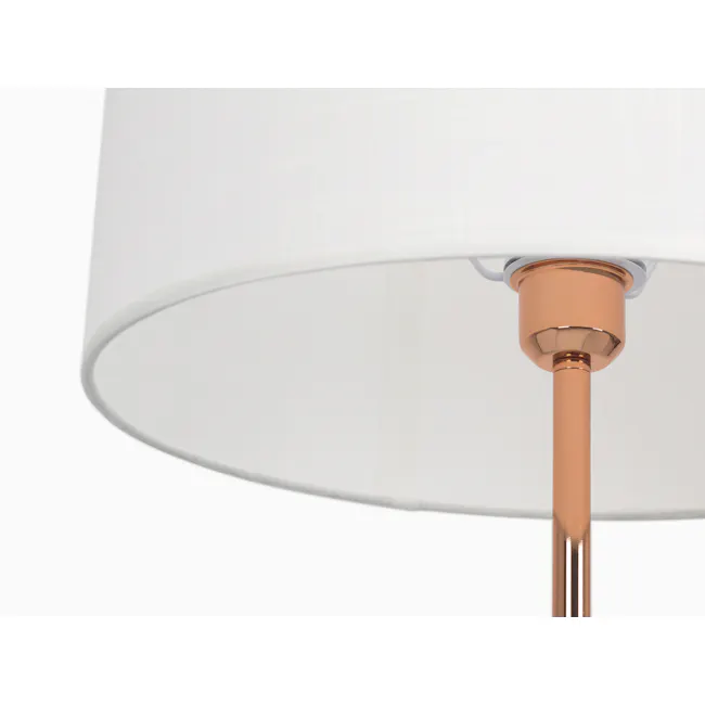 (As-is) Alyssa Floor Lamp - White, Copper - 12