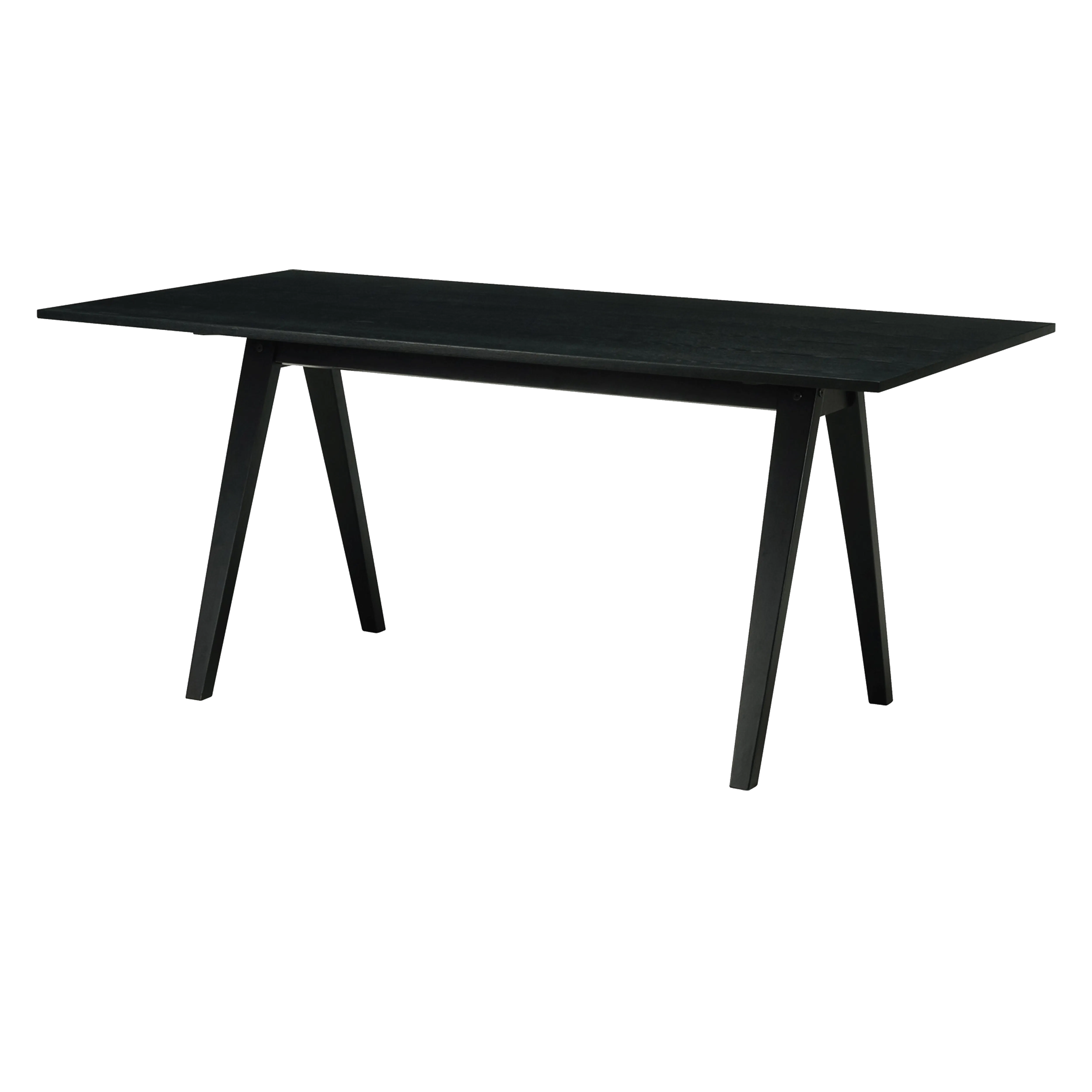(Return Piece) Varden Dining Table 1.7m - Black Ash - Black Ash