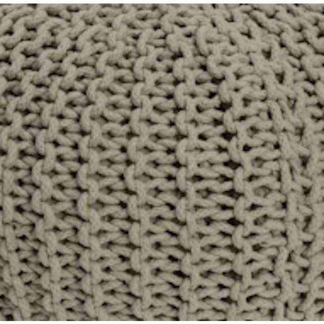 Moana Knitted Pouf - Taupe - 3