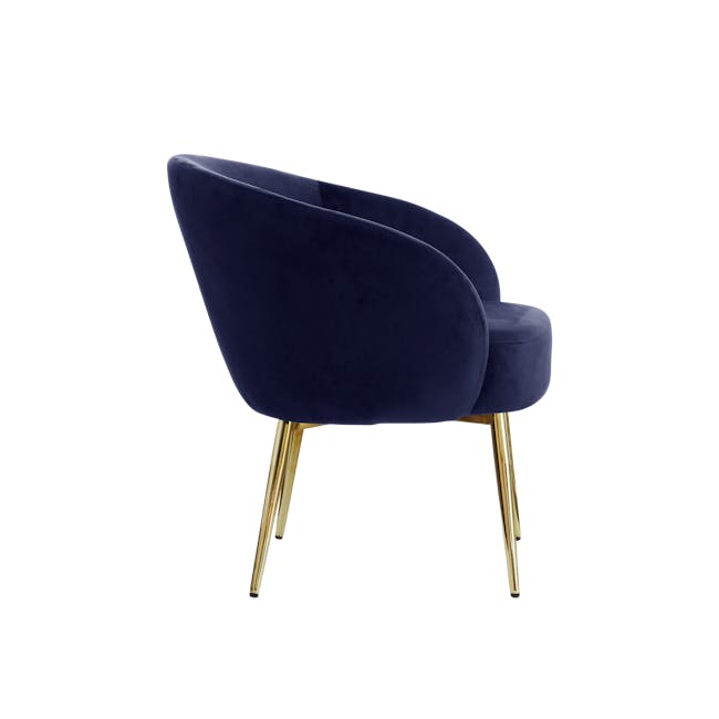 Ayme Lounge Chair - Royal Blue (Velvet) - 3