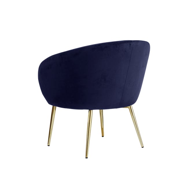 Ayme Lounge Chair - Royal Blue (Velvet) - 2