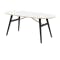 Fleming Oval Dining Table 1.8m - White, Black - 0