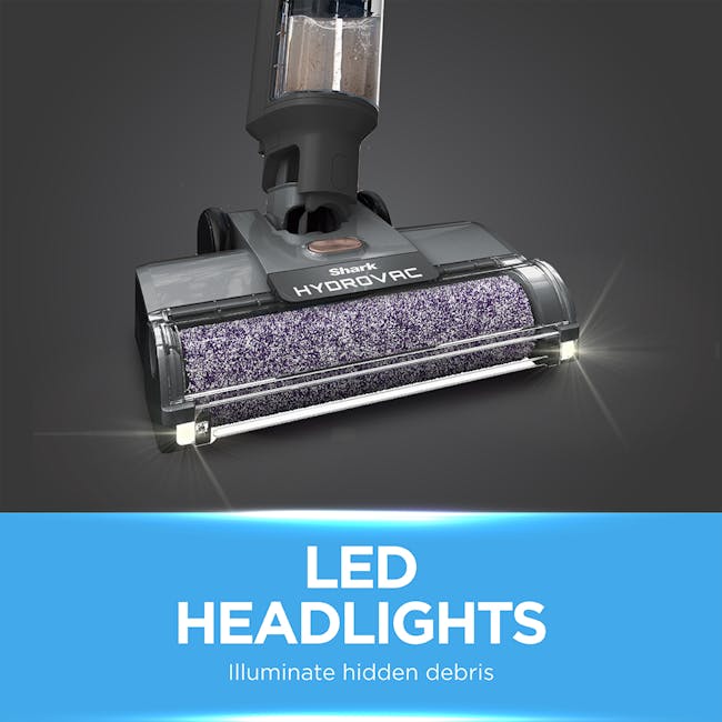 Shark HydroVac 3-in-1 Cordless Wet & Dry Hard Floor Cleaner (WD210) - 7 - LED headlights, illuminate hidden debris