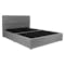 ESSENTIALS King Headboard Box Bed - Grey (Fabric) - 2
