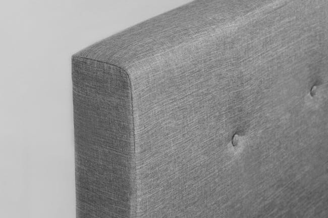 ESSENTIALS King Headboard Box Bed - Grey (Fabric) - 5