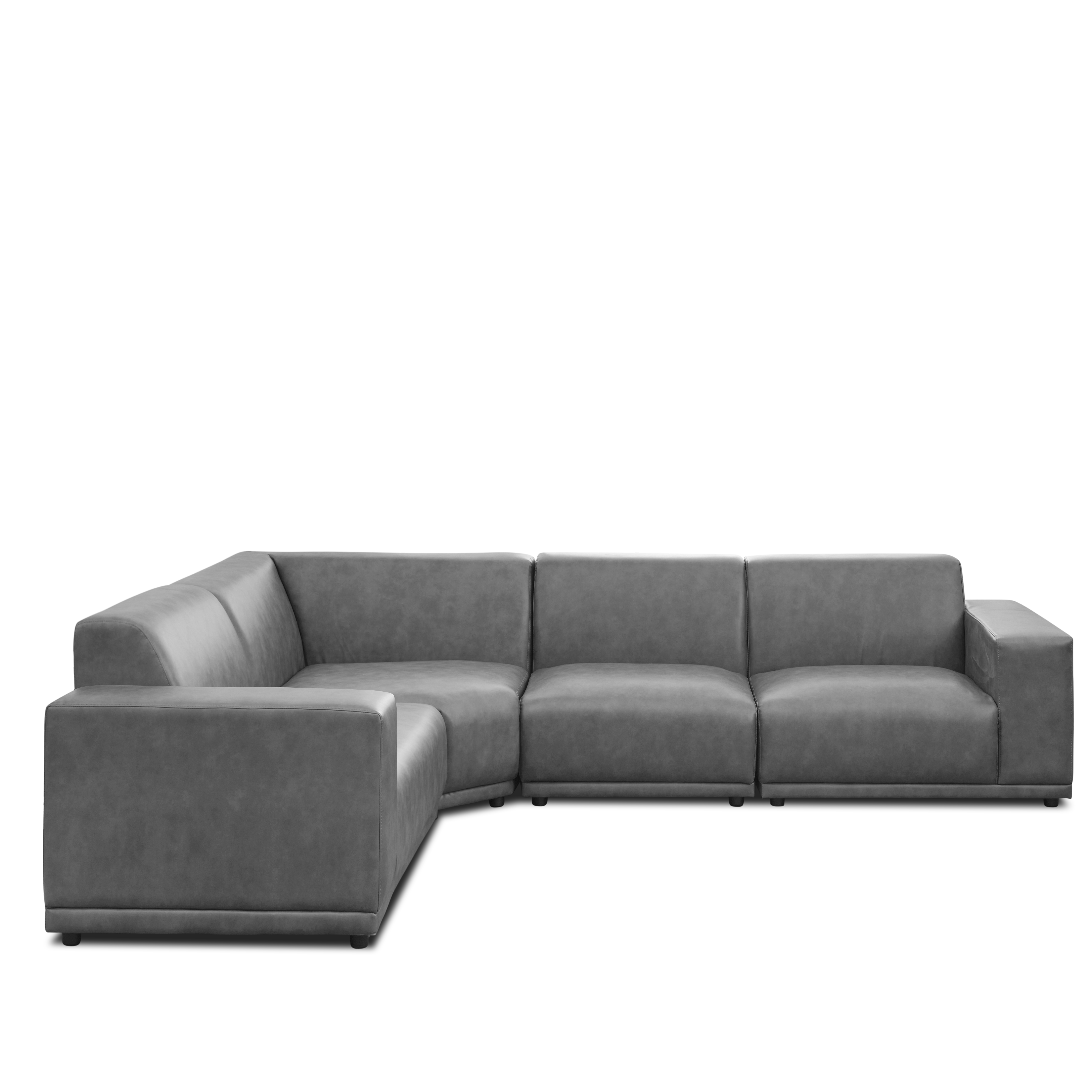 4 seater leather corner sofa