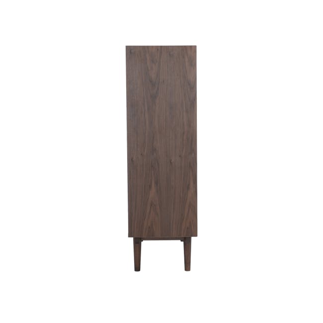 Larisa Tall Sideboard 1.1m - Walnut, Grey - 9