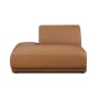Milan 4 Seater Corner Extended Sofa - Caramel Tan (Faux Leather) - 14