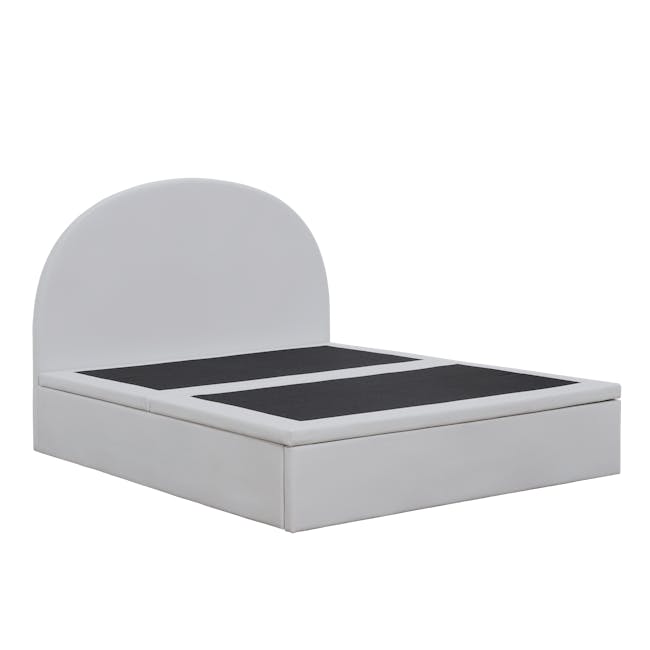 Aspen King Storage Bed - Light Grey (Pet Friendly) - 8