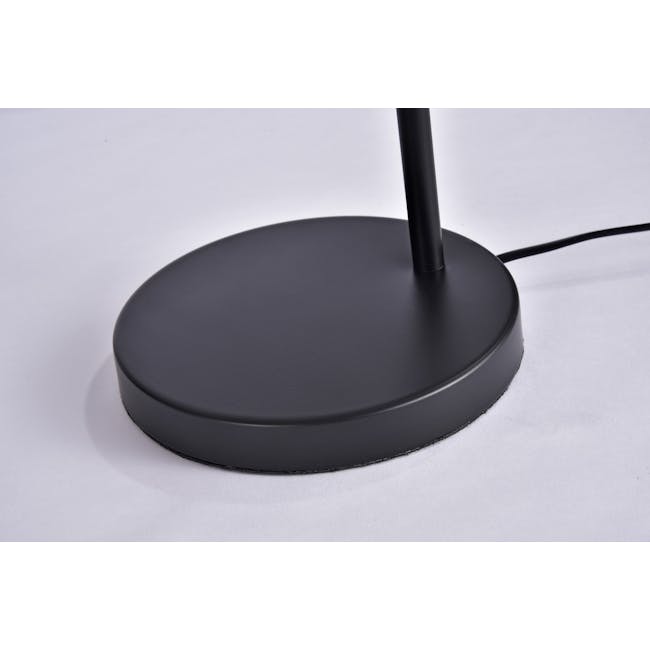 Nigel Floor Lamp - Black - 7 - Round desk lamp, sleek design, black finish, ergonomic base, adjustable arm, modern