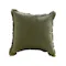 Scylla Fringe Cushion - Olive