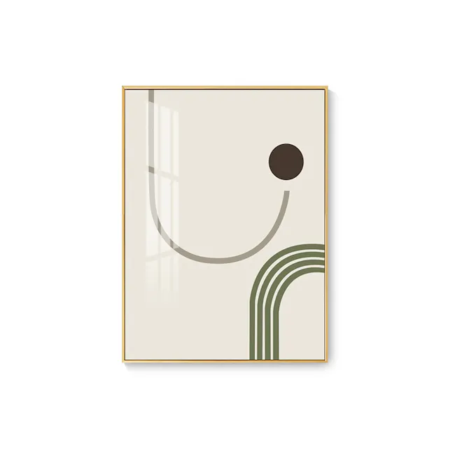 Moment Framed Canvas 40cm x 60cm (Set of 3) - 4 - Modern minimalist design, abstract art, geometric shapes, abstract lines
